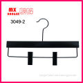 2014 Mingxing black plastic pant hangers, black pant hanger